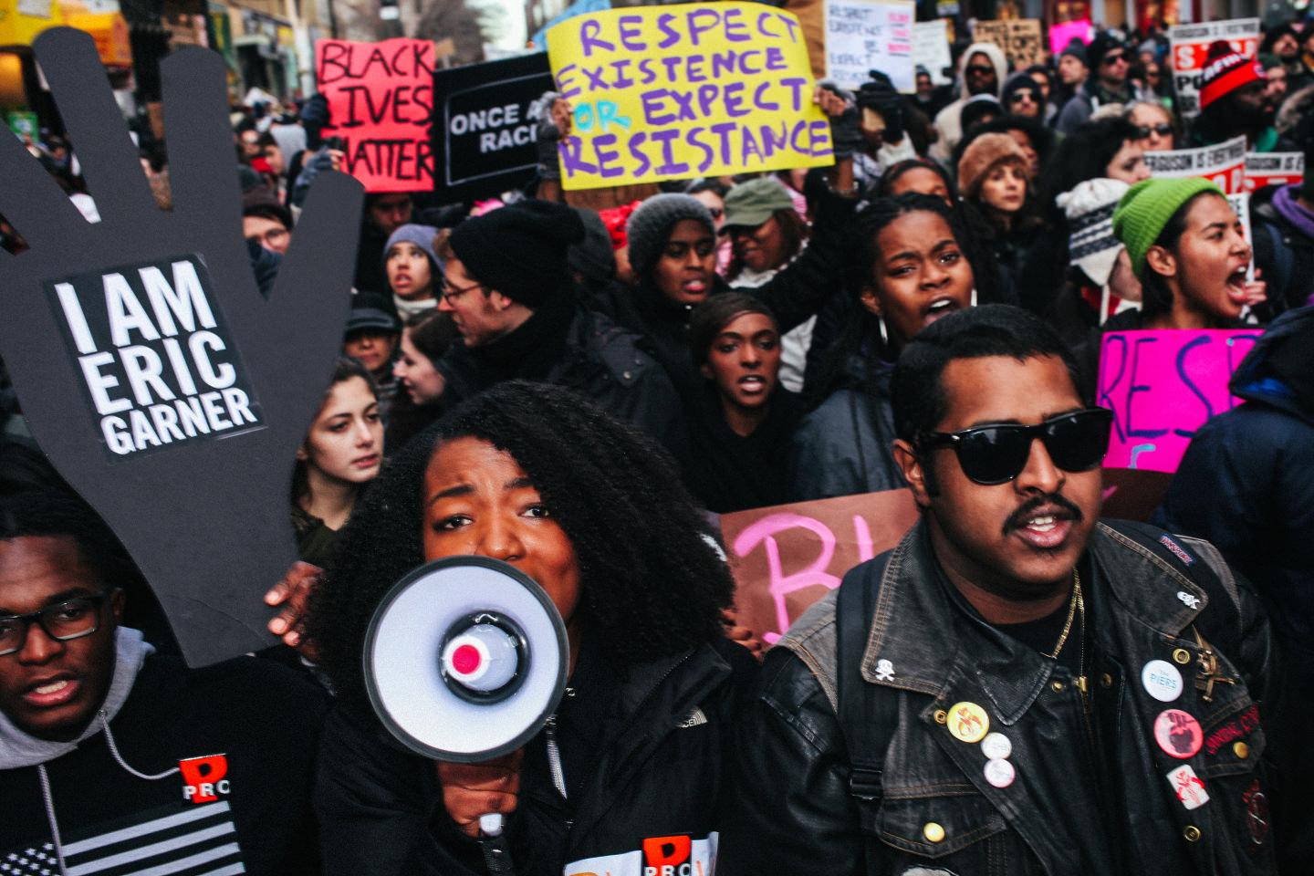 Street photographer Daniel Arnold walked backwards through New York's massive Millions March. This is what he saw.